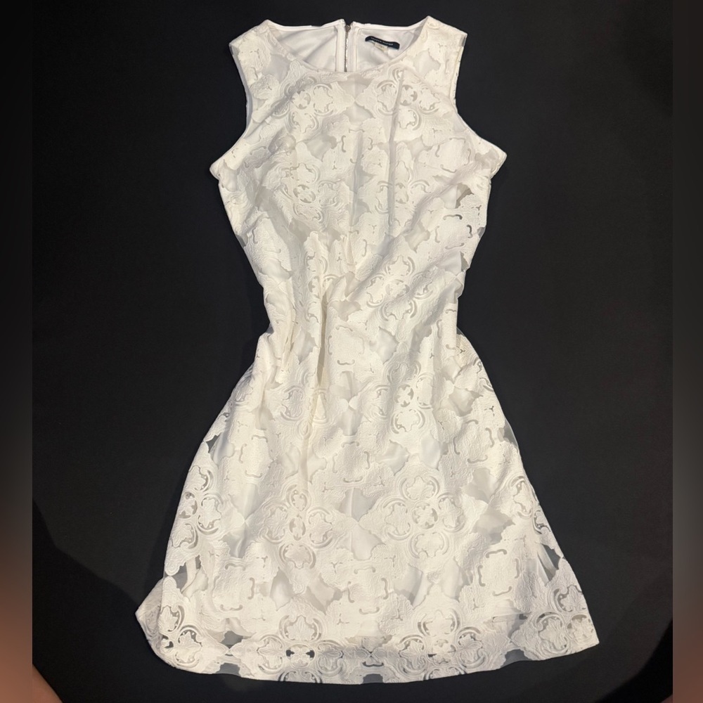 Tommy Hilfiger White Lace Dress 6 A-Line Bridal Graduation Preppy
